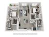 1025 SF 2 Bedrooms B1